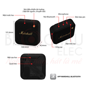 Loa Marshall Willen,  Loa Bluetooth Mini - Bảo Hành 12 Tháng